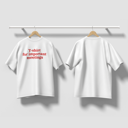 The Important Meetings Oversized Tee
