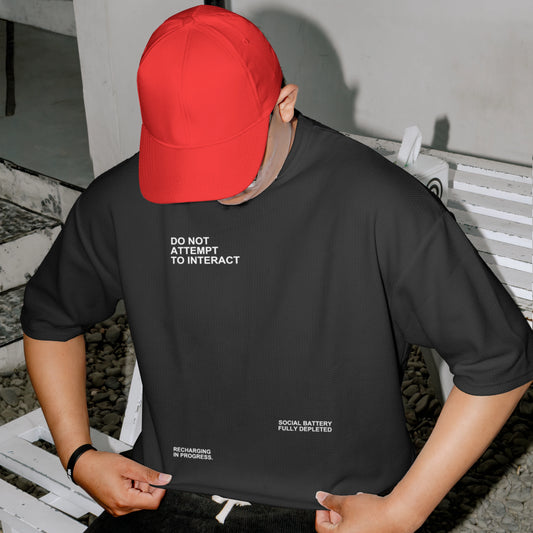 Do Not Interact - Oversized Tee