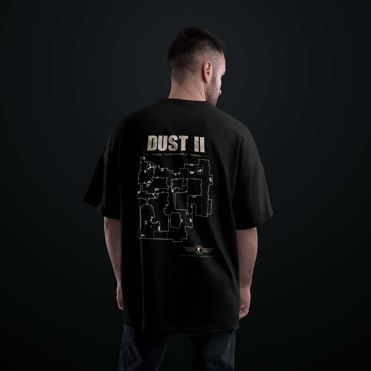 The Cyber Cafe Blueprint Oversized Tee
