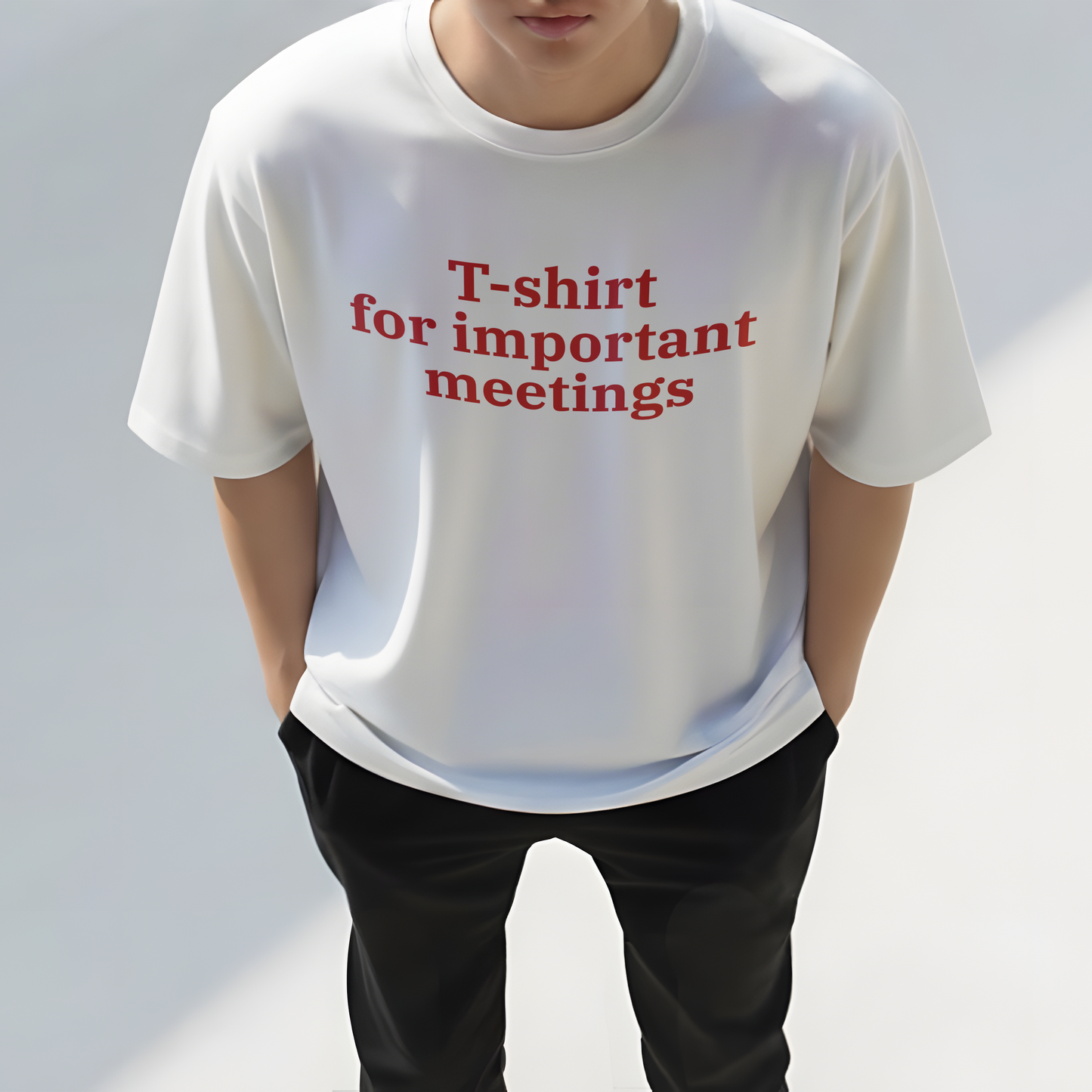 The Important Meetings Oversized Tee