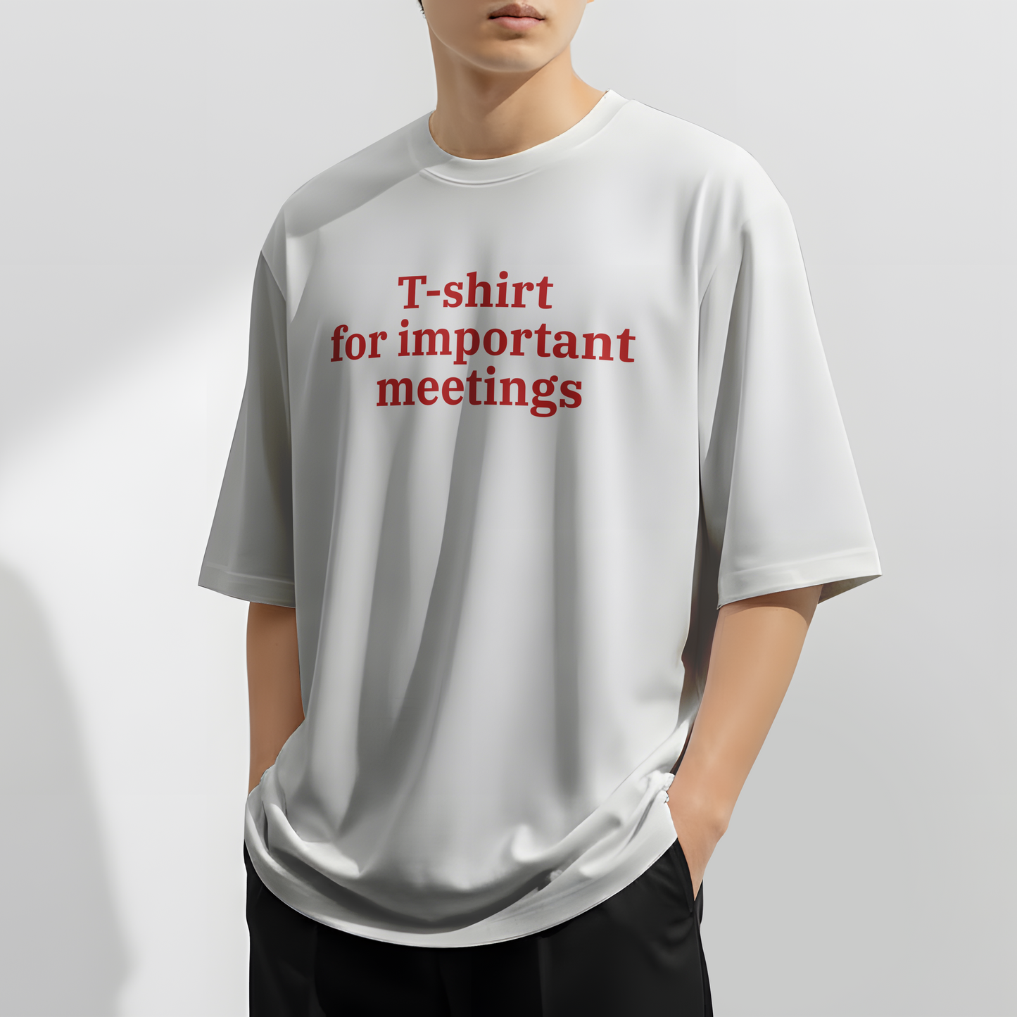 The Important Meetings Oversized Tee