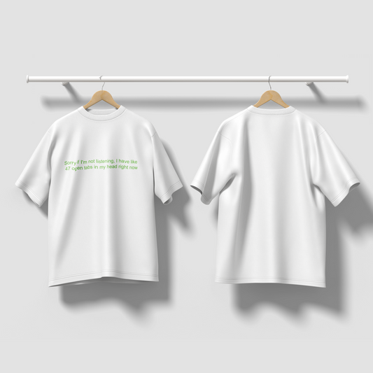 The 67 Open Tabs Oversized Tee