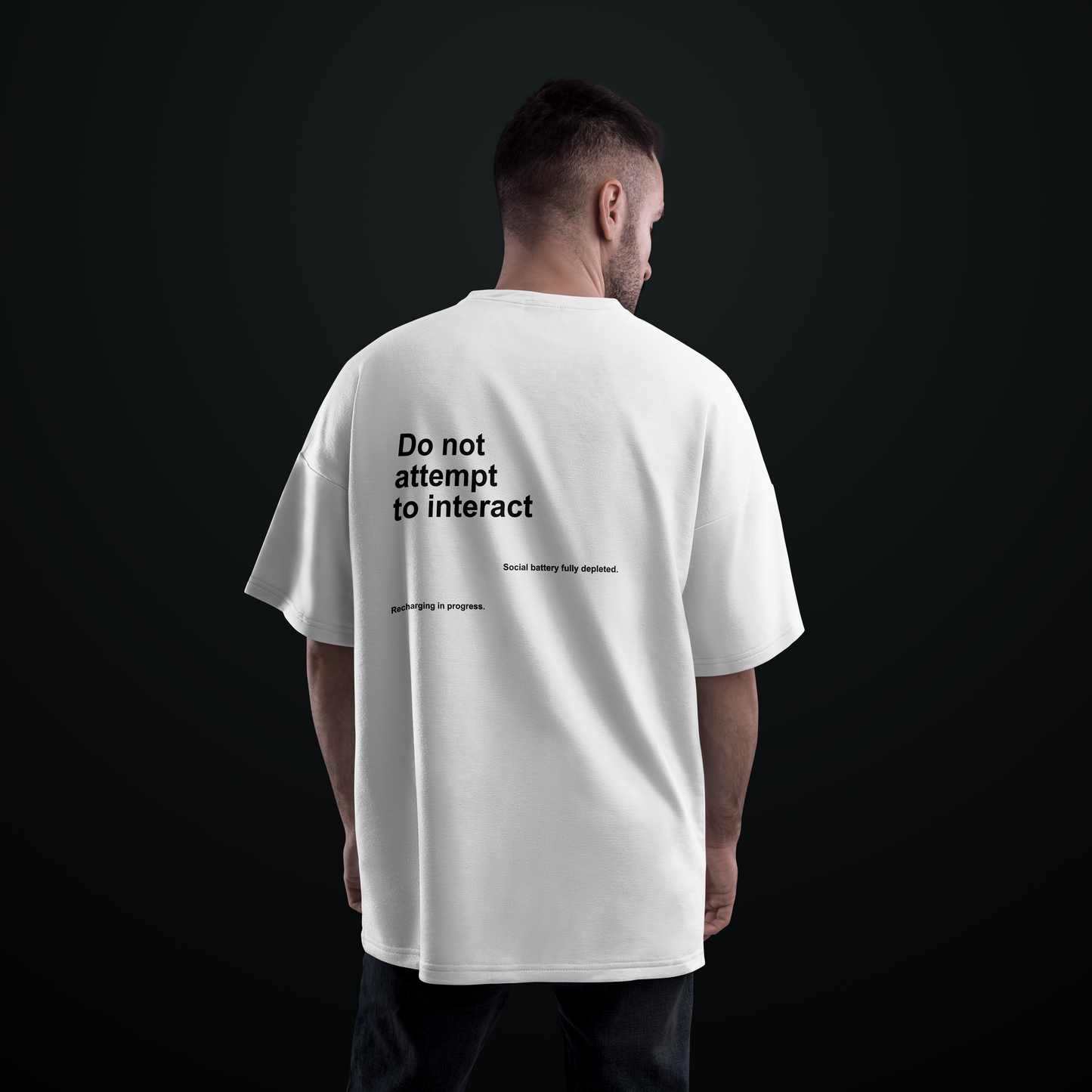 The Do Not Interact Oversized Tee