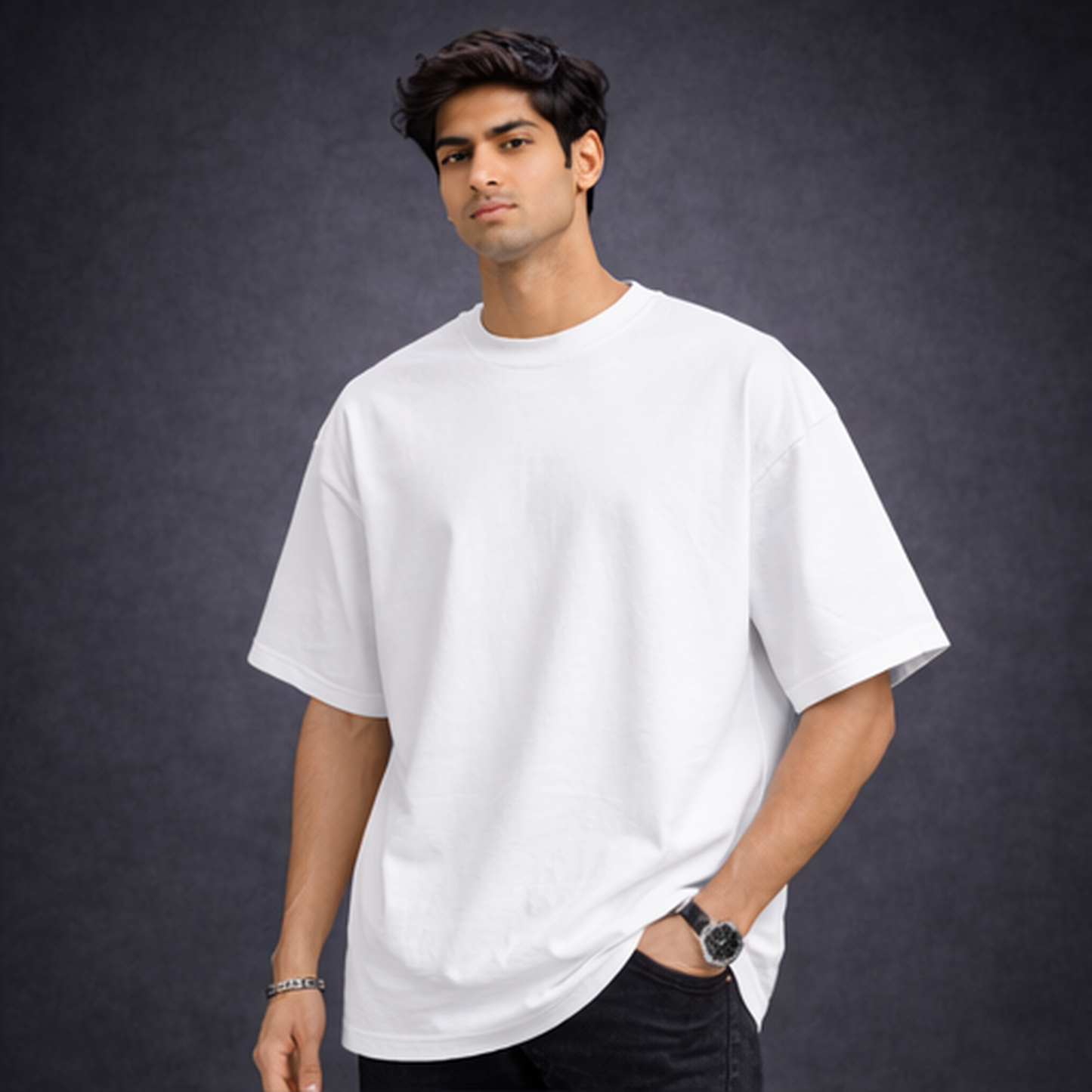 Plain White Oversized Tee