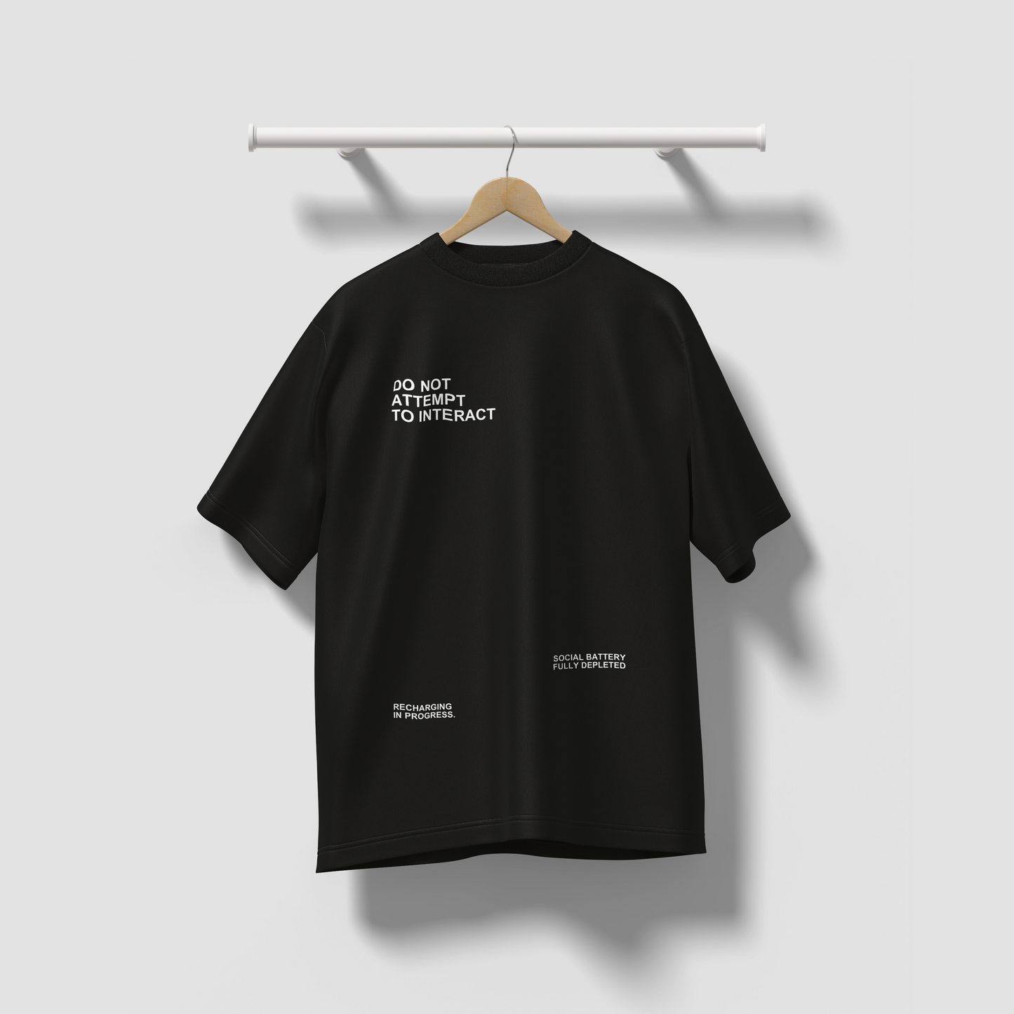 Do Not Interact - Oversized Tee