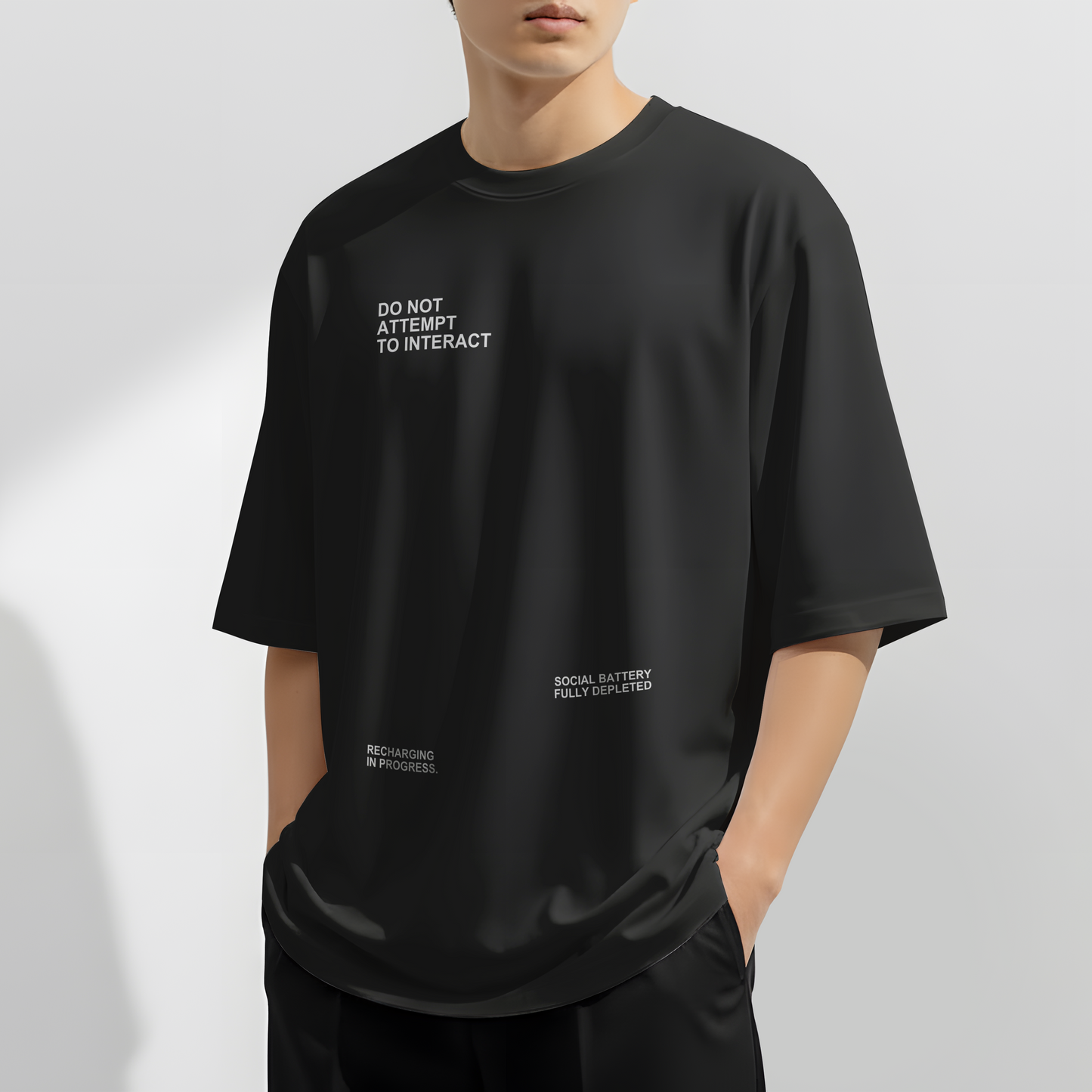 Do Not Interact - Oversized Tee