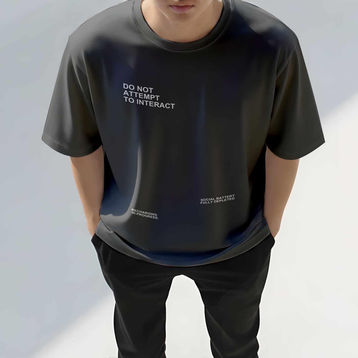 Do Not Interact - Oversized Tee