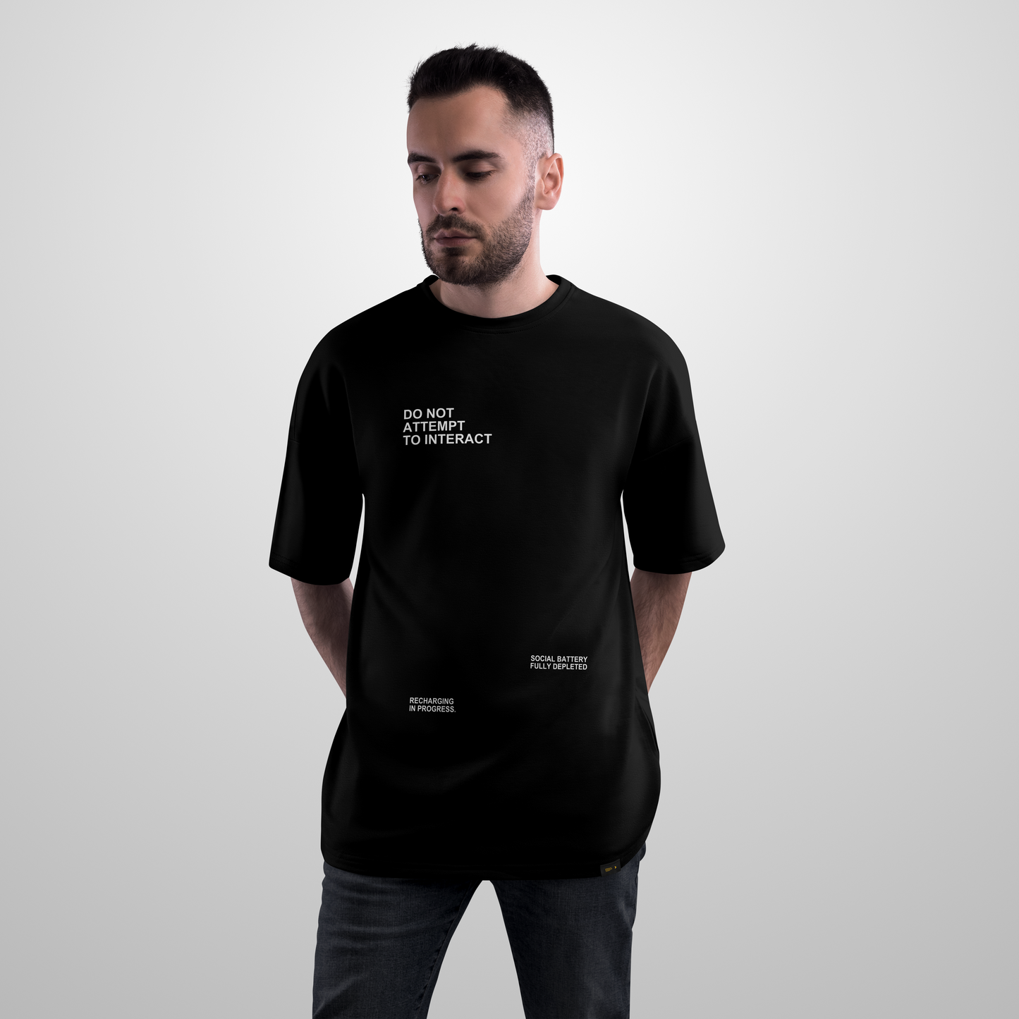 Do Not Interact - Oversized Tee