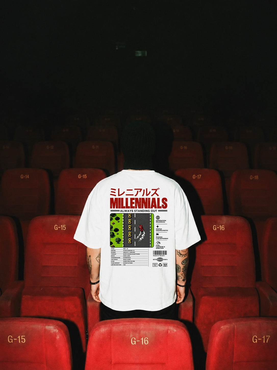 Millennials - Never Sitting In - Oversized Tee