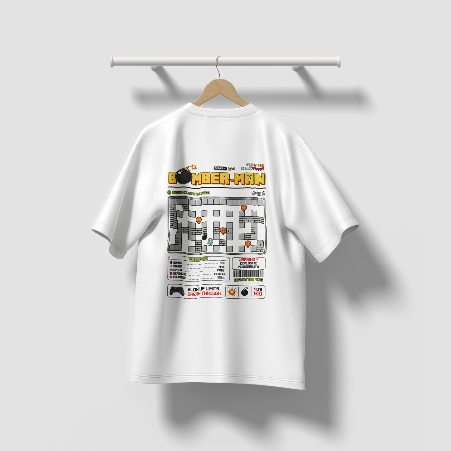 The Grid Bomber Oversized Tee