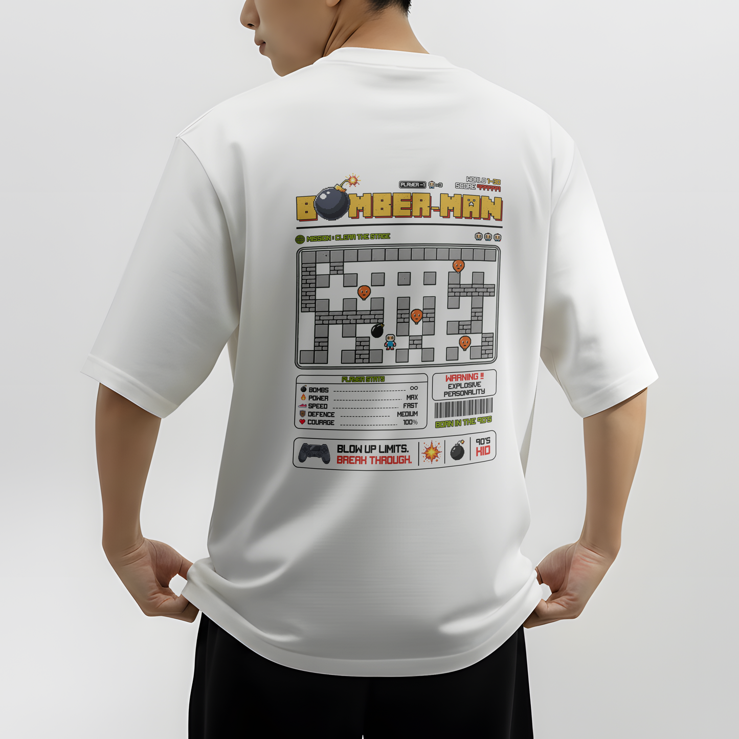 The Grid Bomber Oversized Tee