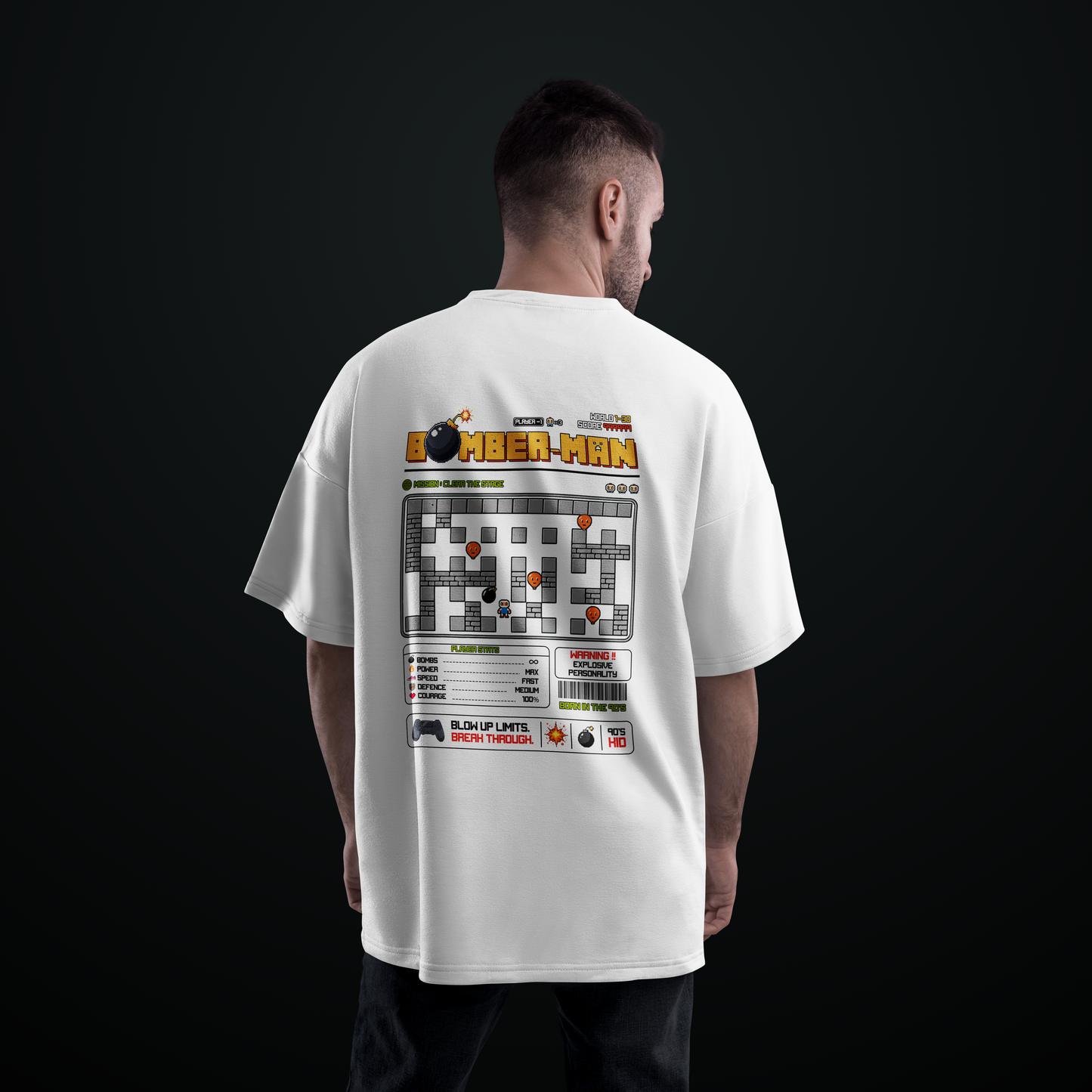 The Grid Bomber Oversized Tee